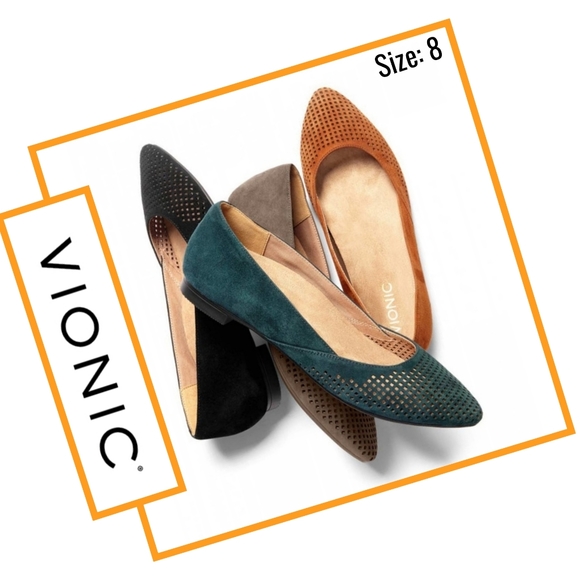 Vionic Shoes - Vionic Designer Suede Flats